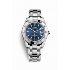 Rolex Pearlmaster 34 Blue Dial m81319-0029