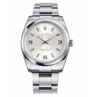 Rolex Air-King Domed Bezel Silver dial 114200 SBLIO Replica