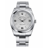 Rolex Air-King Domed Bezel Silver dial 114200 SLIO Replica