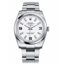 Rolex Air-King 114200 Domed Bezel Silver dial Replica