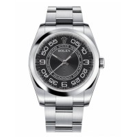 Replica Rolex Oyster Perpetual No Date 116000 Stainless Steel Black dial