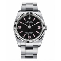 Rolex Oyster Perpetual No Date 116034 Stainless Steel Black dial Replica