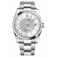 Rolex Datejust 36mm Steel Domed Bezel Silver Dial 116200 STSISO replica