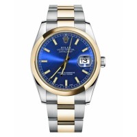 Rolex Datejust 36mm Steel 116203 stell/Yellow Gold Blue Dial
