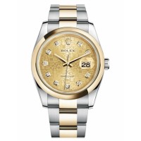 Rolex Datejust 36mm Steel 116203 stell/Yellow Gold Champagne Jubilee Dial Replica