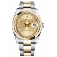 Rolex Datejust 36mm Steel 116203 stell/Yellow Gold Champagne Dial