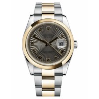 Rolex Datejust 36mm Steel 116203 stell/Yellow Gold Grey Sunbeam Dial