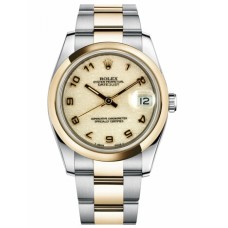 Rolex Datejust 36mm Steel 116203 stell/Yellow Gold Ivory Jubilee Dial