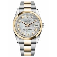 Rolex Datejust 36mm Steel 116203 stell/Yellow Gold MOP Dial
