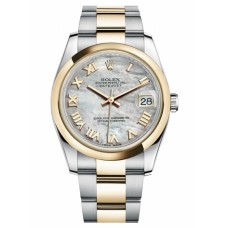 Rolex Datejust 36mm Steel 116203 stell/Yellow Gold MOP Dial