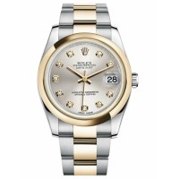 Rolex Datejust 36mm Steel 116203 stell/Yellow Gold Silver Dial