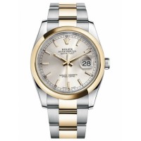 Rolex Datejust 36mm Steel 116203 stell/Yellow Gold Silver Dial
