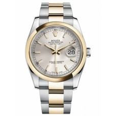 Rolex Datejust 36mm Steel 116203 stell/Yellow Gold Silver Dial