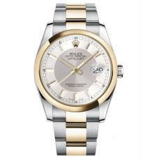 Rolex Datejust 36mm Steel 116203 stell/Yellow Gold Steel/Silver dial