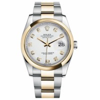 Rolex Datejust 36mm Steel 116203 stell/Yellow Gold White dial