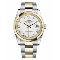 Rolex Datejust 36mm Steel 116203 stell/Yellow Gold White dial