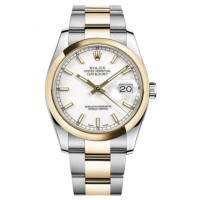 Rolex Datejust 36mm Steel 116203 stell/Yellow Gold White dial