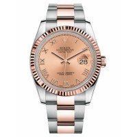 Rolex Datejust 36mm Steel and Pink Gold 116231 champagne dial Replica