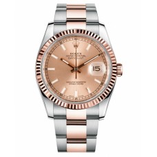 Rolex Datejust 36mm Steel and Pink Gold 116231 Pink champagne dial Replica