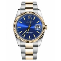 Replica Rolex Datejust 36mm 116233 Steel and Gold Blue Dial