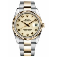 Rolex Datejust 36mm Steel and Gold Ivory Jubilee Dial 116233 IJAO Replica