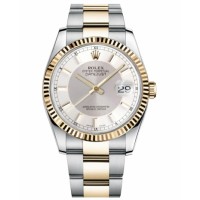 Replica Rolex Datejust 36mm 116233 Steel and Gold Silver Dial