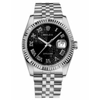Rolex Datejust 36mm Steel Black Jubilee Dial Jubilee Bracelet 116234 BKJRJ Replica