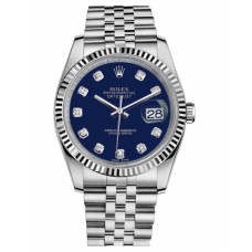 Rolex Datejust 36mm Steel Blue Dial Jubilee Bracelet 116234 BLDJ Replica