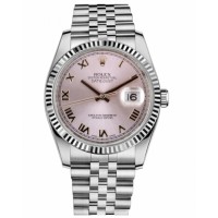 Rolex Datejust 36mm Steel Pink Dial Jubilee Bracelet 116234 PRJ Replica