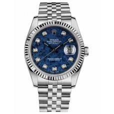 Rolex Datejust 36 116234 Steel Sodalite Dial Jubilee Bracelet