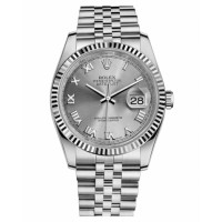Rolex Datejust 36 116234 Steel Silver Rhodium Dial Jubilee Bracelet