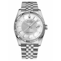 Rolex Datejust 36 116234 Steel Silver and Steel Dial Jubilee Bracelet