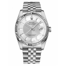 Rolex Datejust 36 116234 Steel Silver and Steel Dial Jubilee Bracelet