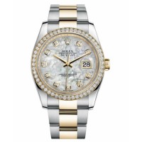 Rolex Datejust Steel and Gold Yellow Gold MoP dial 116243 MDO replica