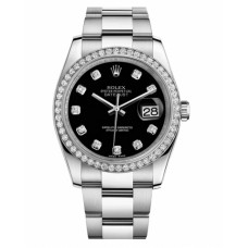 Rolex Datejust 36mm 116244 Steel Black dial Replica