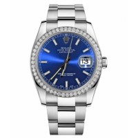 Rolex Datejust 36mm 116244 Steel Blue dial Replica