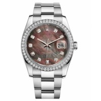 Rolex Datejust 36mm 116244 Steel Dark MOP dia Replica