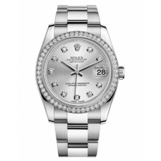 Rolex Datejust 36mm 116244 Steel Silver dial Replica