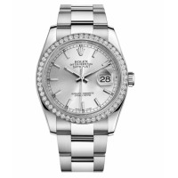 Rolex Datejust 36mm 116244 Steel Silver dial Replica