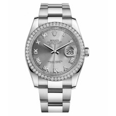 Rolex Datejust 36mm 116244 Steel Silver dial Replica