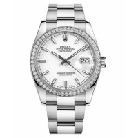 Rolex Datejust 36mm 116244 Steel White dial Replica