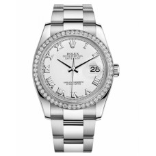Rolex Datejust 36mm 116244 Steel White dial Replica