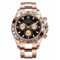 Rolex Daytona Rose Gold Black dial 116505 BK Replica