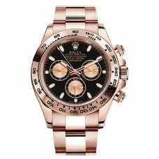 Rolex Daytona Rose Gold Black dial 116505 BK Replica