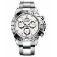 Rolex Daytona Steel White dial 116520 Replica