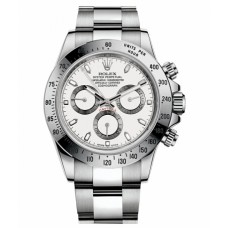 Rolex Daytona Steel White dial 116520 Replica