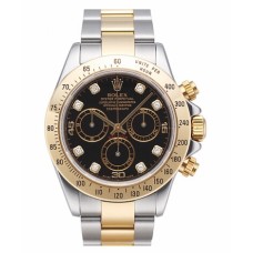 Rolex Daytona steel gold Black dial 116523 BKD replica