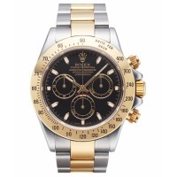 Rolex Daytona steel gold Black dial 116523 BKS replica