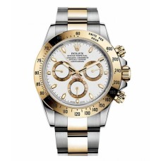 Rolex Daytona steel gold White dial 116523 WS replica