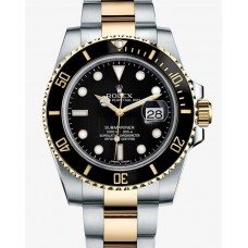 Rolex Submariner Date Two Tone Black Dial 116613LN Replica